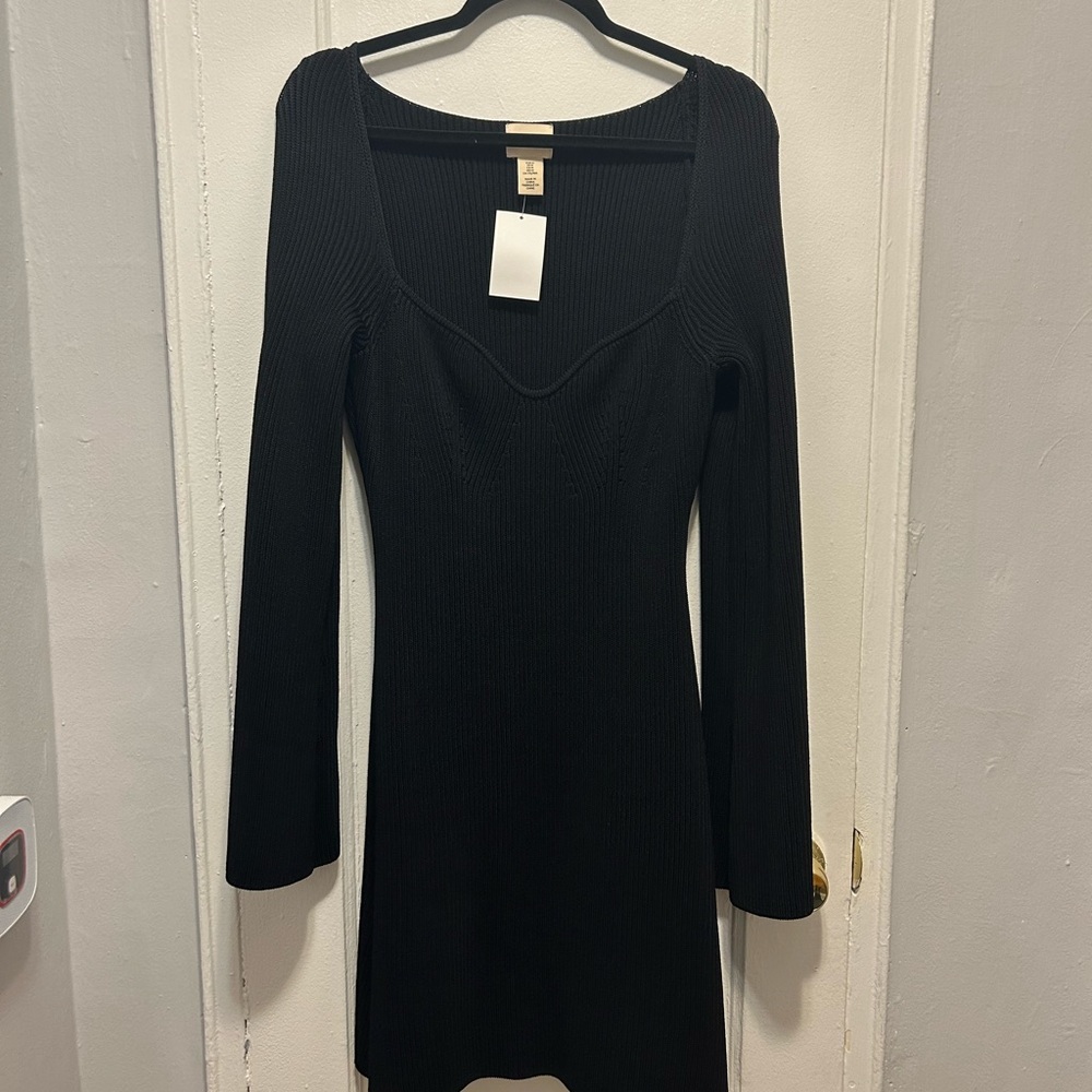 Sweetheart Knit Sweater Dress